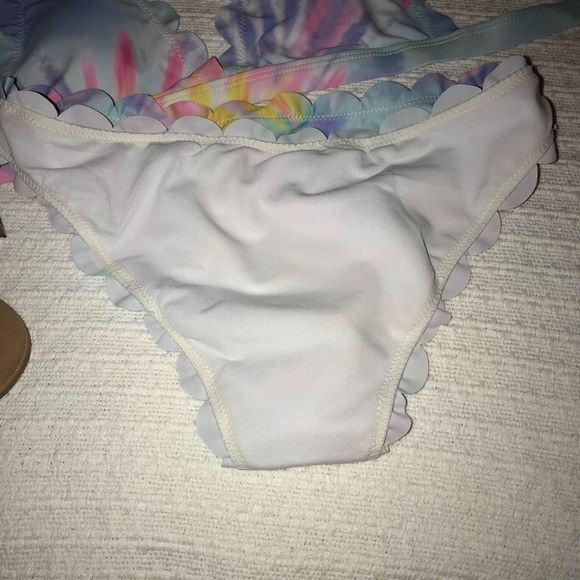 NWT $99 October Love | Mermaid Shell Bikini | Pastel Tie Dye - Picture 12 of 16